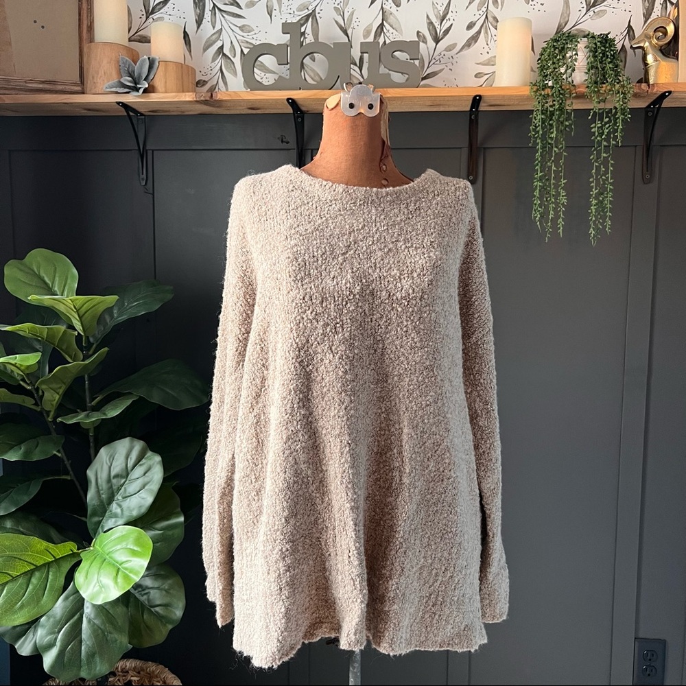 J Jill tan wool blend sweater